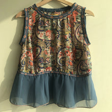 Load image into Gallery viewer, Silk paisley-print top