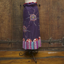 Load image into Gallery viewer, Flower patchwork tube skirt