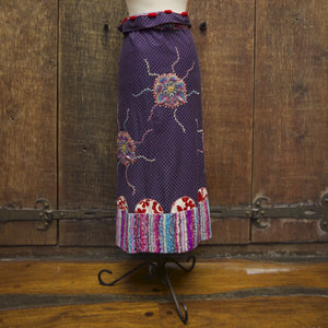 Flower patchwork tube skirt