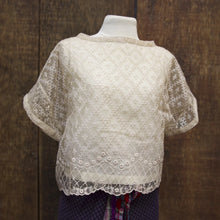 Load image into Gallery viewer, Beaded pineapple silk blouse